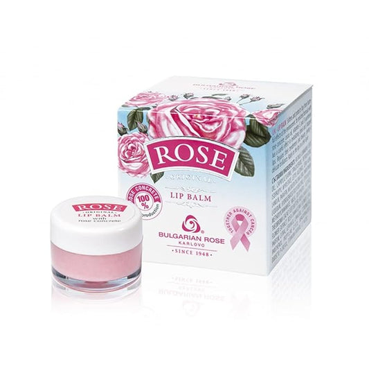 Bulgarian Rose Lip Balm with Natural Rose Oil-Velvo Beauty