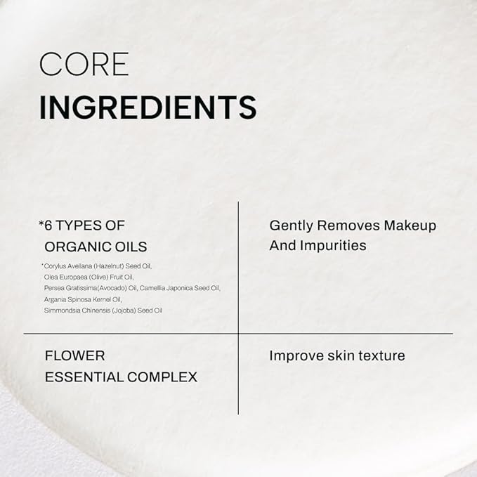 Whamisa Organic Flowers Cleansing Oil, Face Cleanser, Postbiotic-Rich Makeup Remover for Deep Cleansing, Pore Care, Rolling, Fermented, Easy Clean (260ml)-Velvo Beauty