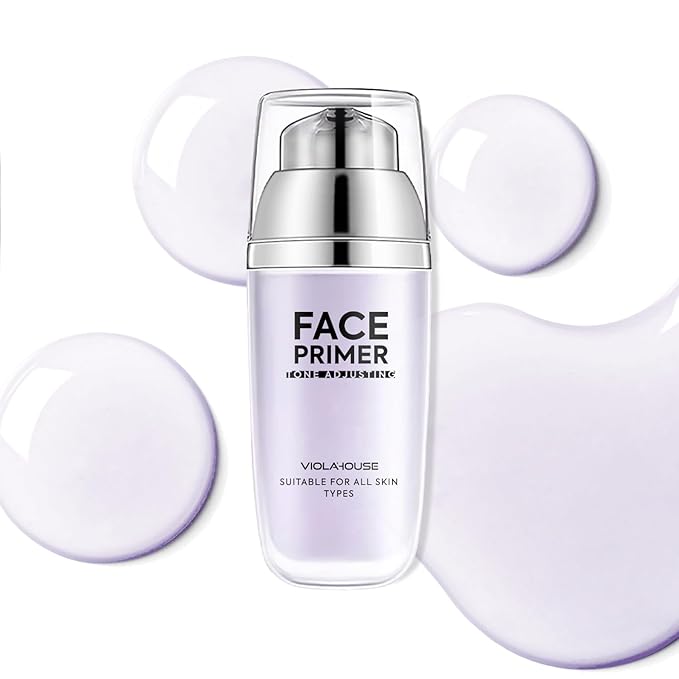 VIOLA HOUSE Face Primer, Tone Adjust Primer For Face Before Makeup-Refined, Bright And Smooth The Skin And Fills Fine Lines (Lavender Purple)-Velvo Beauty