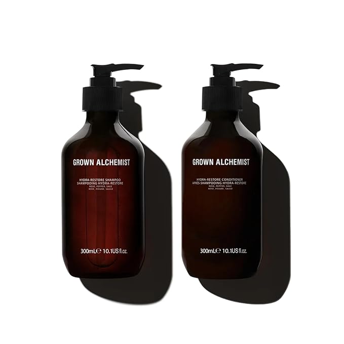 Grown Alchemist Hydra-Restore Shampoo + Conditioner (300 ml) Set-Velvo Beauty