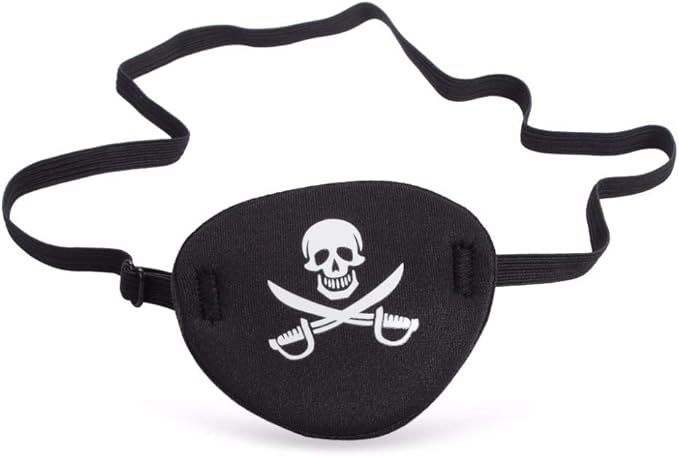 2pcs Eye Patch Mask Skull and Cross Bones with Adjustable Strap-Velvo Beauty