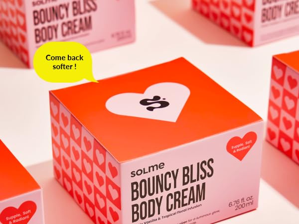 SOLME Brazilian Bum Bum Body Lotion Bouncy Bliss | Skin Tightening Body Butter with Coconut & Jojoba Oil, Collagen & Avocado Extract | Glowing Skin | Peach Vanilla Scent | K-Beauty, 6.76 fl. oz.-Velvo Beauty