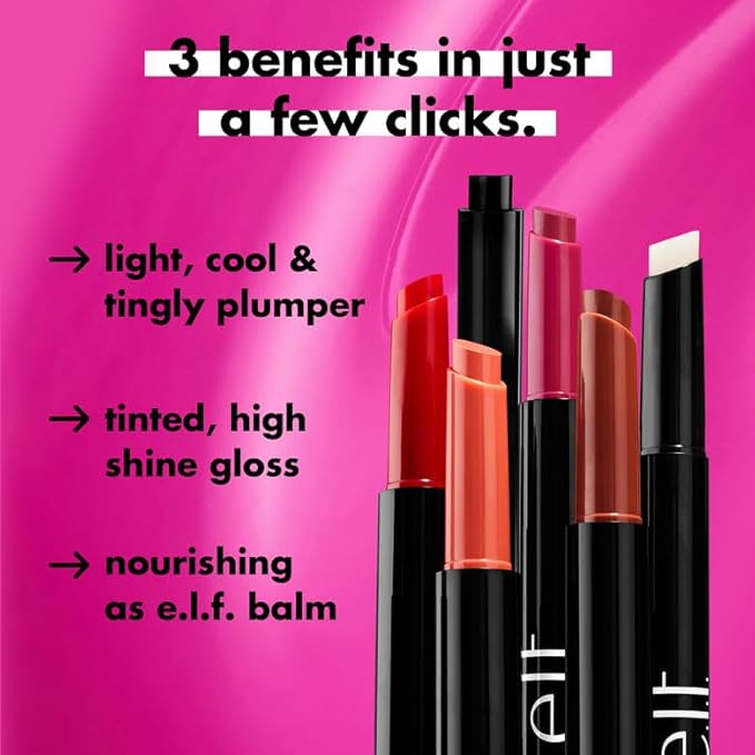 e.l.f. Pout Clout Lip Plumping Pen, Nourishing Lip Balm For Sheer Color & Shine, Plumps & Moisturizes, Vegan & Cruelty-Free, Toasted-Velvo Beauty