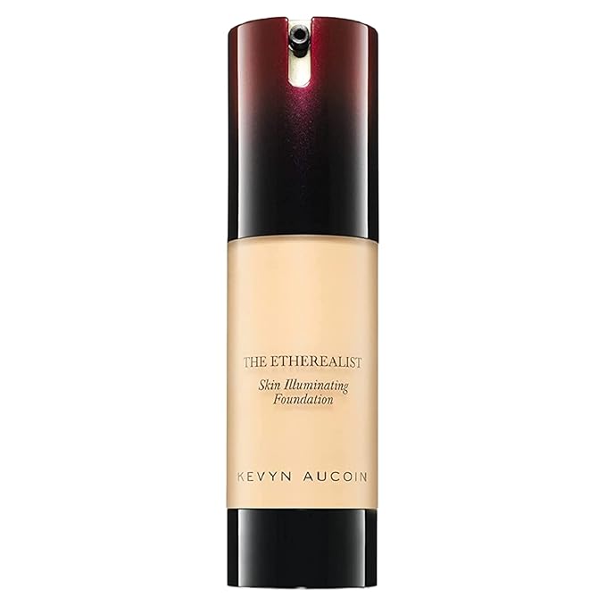 Kevyn Aucoin The Etherealist Skin Illuminating Foundation, EF 01 (Light) shade: Comfortable, shine-free, smooth, moisturize. Medium to full coverage. Makeup artist go to. Even, bright & natural look.-Velvo Beauty