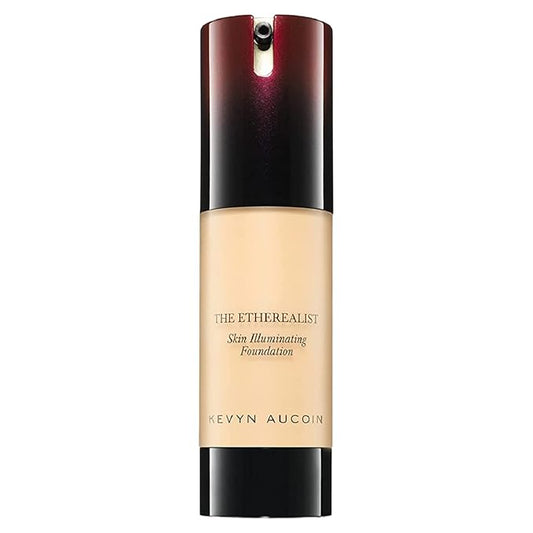 Kevyn Aucoin The Etherealist Skin Illuminating Foundation, EF 01 (Light) shade: Comfortable, shine-free, smooth, moisturize. Medium to full coverage. Makeup artist go to. Even, bright & natural look.-Velvo Beauty
