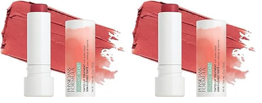 Physicians Formula Organic Wear All Natural Tinted Lip Balm Treatment, Red Love Bite | Dermatologist Tested, Clinicially Tested (Pack of 2)-Velvo Beauty