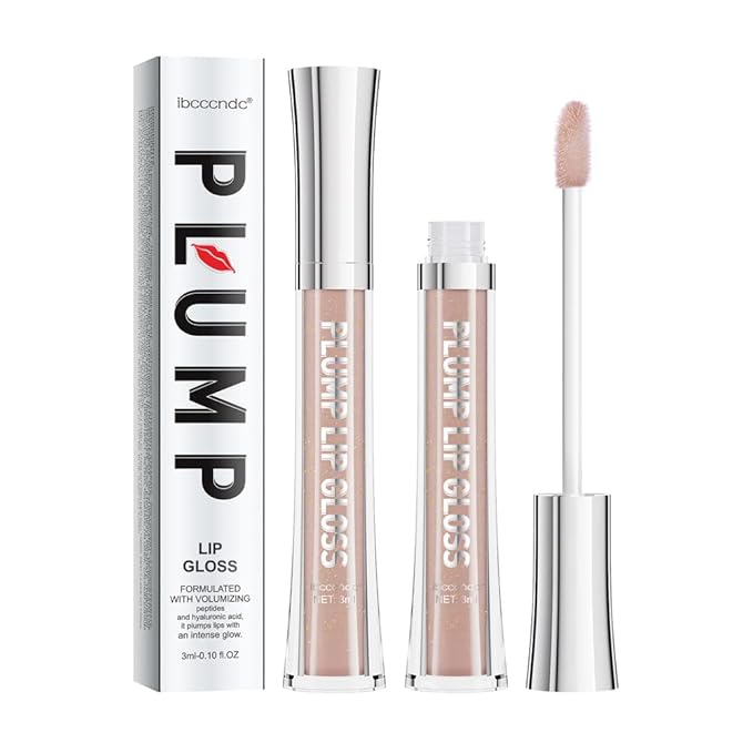 ibcccndc Lip Plumper Plumping Lip Gloss Hydrating Nourishing Lip Oil Red Liquid Lipstick Lip Care Products Mineral Oil Clear Lipgloss (2)-Velvo Beauty