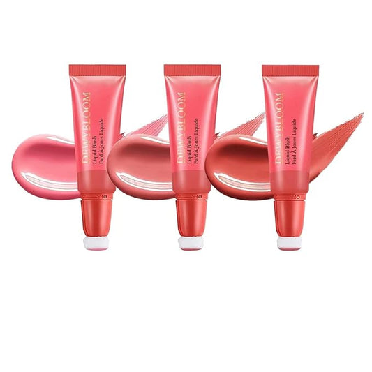 3 Color Blush Beauty Wand, Soft Matte Lightweight With Cushion Applicator Creamy Natural Shimmer Blendable Face Blush. (103# Rosa-Cool Pink+104# Cheery-Dark Rose+105# Ardour -Terracotta)-Velvo Beauty