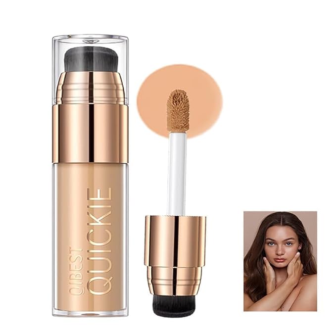 Mattte Liquid Concealer Foundation, Silky Foundation Mist Makeup, Breathable Blendable Lasting Formula, Moisturizing Repairing Makeup Primer, Flawless Smooth Creamy Nude Finish (#04)-Velvo Beauty