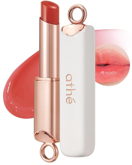 ATHÉ Authentic Lip Balm 13 MELLOW, Korean Vegan Color Lip Blam, Long Lasting Buildable Glow Lip Balm without Stickiness, Cruelty-Free, Clean-Beauty, 0.11oz.-Velvo Beauty