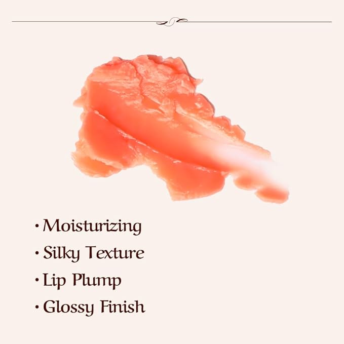 [CHALLANS de PARIS] Elegant Glosy Premium Lip Balm(Coral), Instinct Plumping Lip, Moisturizing Lip Care, Glossy and Smoother Lips, Lip Gloss(Coral)-Velvo Beauty