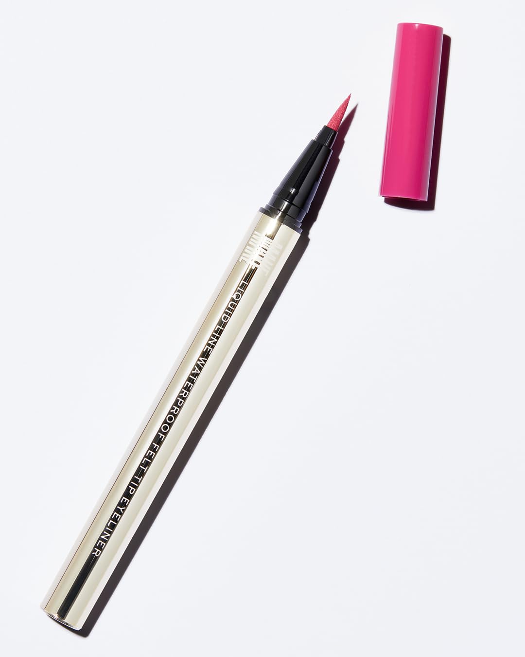 MAKE Beauty Liquid Line Waterproof Liquid Eyeliner Pen. Smudge-Proof Felt Tip for Precise Application of Lines, Wings, and Graphics. Long Lasting Eye Liner - Shade, Pink Star-Velvo Beauty