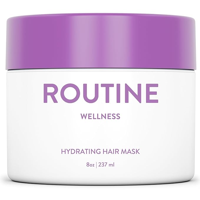 Routine Wellness Deep Conditioning Hair Mask for Dry Damaged Hair - Hydrating, Moisturizing Repair Treatment - Promotes Fullness - Gardenia 8oz-Velvo Beauty