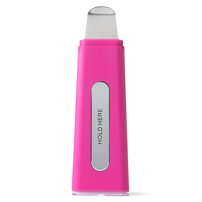 DERMAFLASH DERMAPORE+™ Ultrasonic 2-in-1 Pore Extractor and Serum Infuser, Pop Pink-Velvo Beauty
