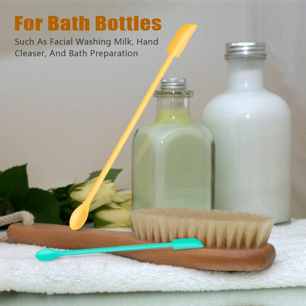 Silicone Spatula Set (6Pcs) - Mini Scraper Tool for Beauty & Food - Reach Every Last Drop, Multi-Size Spatulas for Makeup Jars, Lotion Bottles & Kitchen Containers-Velvo Beauty