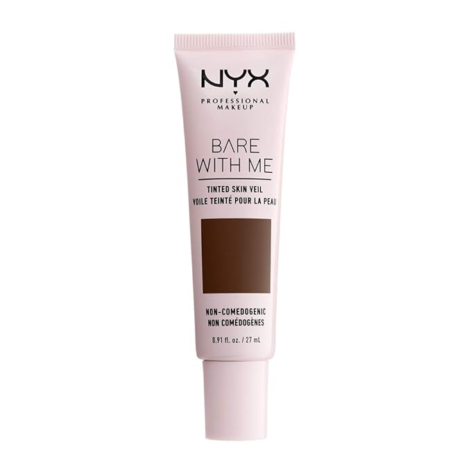 NYX PROFESSIONAL MAKEUP Bare With Me Tinted Skin Veil, Lightweight BB Cream - Deep Espresso-Velvo Beauty