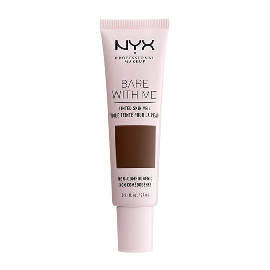 NYX PROFESSIONAL MAKEUP Bare With Me Tinted Skin Veil, Lightweight BB Cream - Deep Espresso-Velvo Beauty