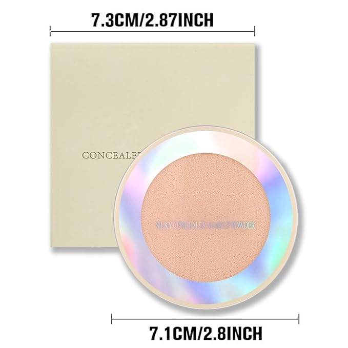 Oil Control Face Pressed Powder, Ultra-Fine Lightweight Face Powder, Soft-focus Matte Finish, Sheer Coverage, Lasting Oil Control, Light Skin Tone(02#)-Velvo Beauty