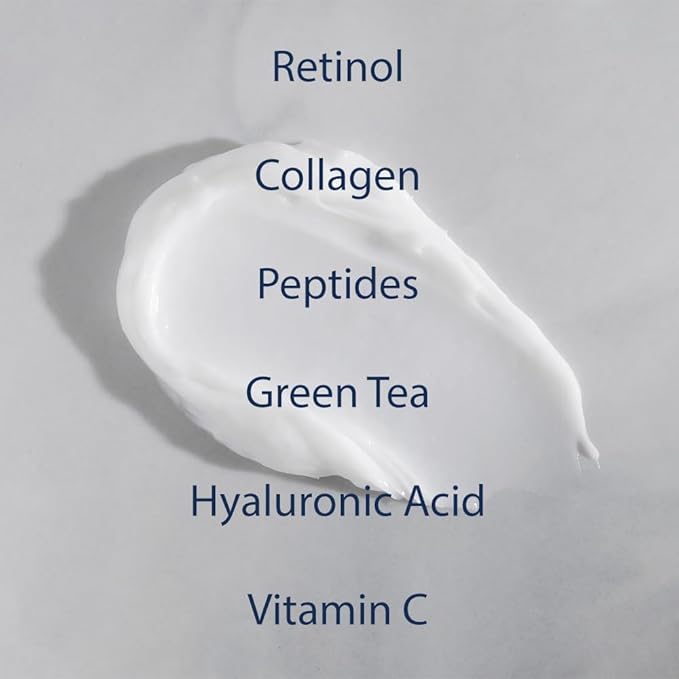 Retinoid Cream - 4.25% Retinol Night Moisturizer for Face & Neck with Collagen, Peptides & Hyaluronic Acid - Anti Aging Wrinkle Cream, Improves Skin Tone & Texture, 3.4 oz-Velvo Beauty