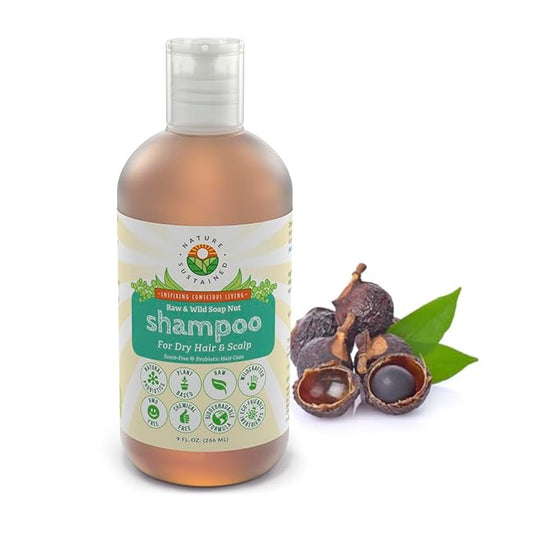 Natural Shampoo for Dry Hair & Scalp - Organic, Raw & Wildcrafted w/Probiotics, Hypoallergenic, Hydrating Shampoo - 9 Oz-Velvo Beauty