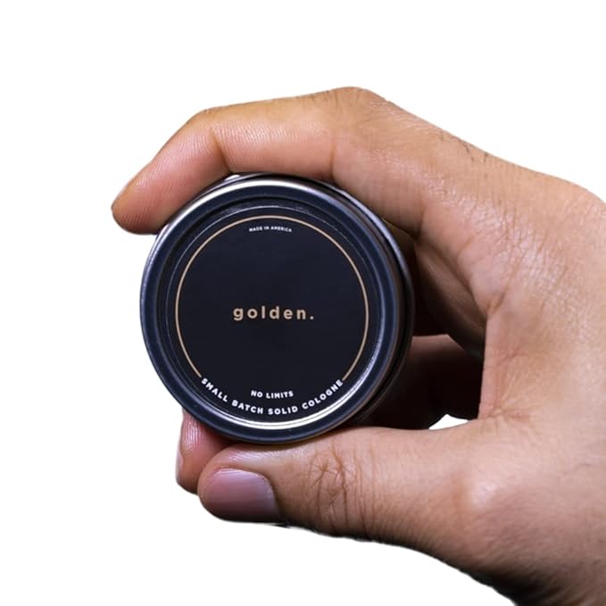 Golden Grooming Co. Solid Cologne - Travel-Sized Concentrated Balm - Solid Perfume with Subtler Scent and Long-Lasting Fragrance - For Men of Color - 1 oz Tin-Velvo Beauty