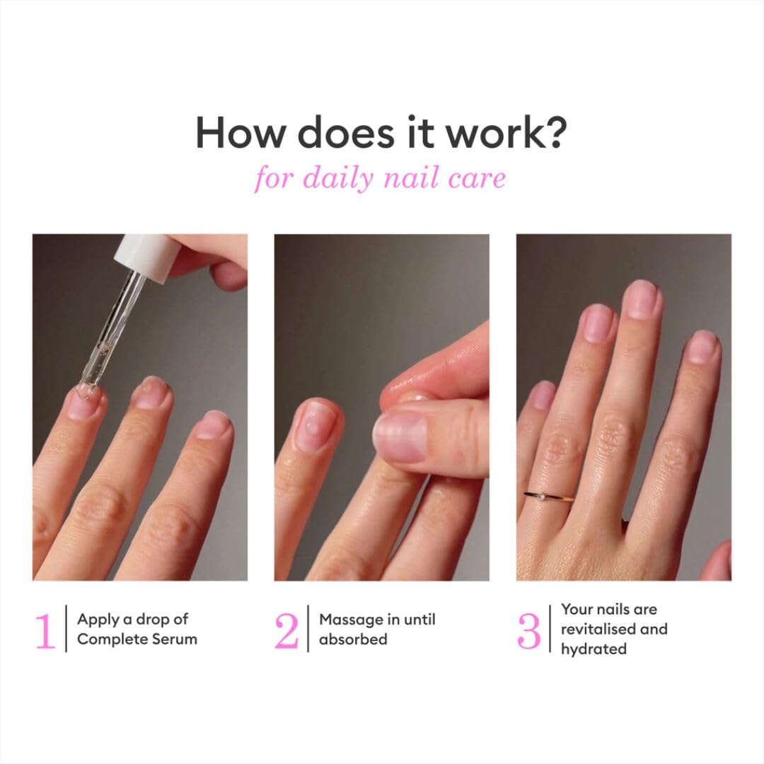 Manucurist - Complete Serum, Care for Damaged Nails and Cuticles, Hydrates and Regenerates Nails which Break Easily, Non-Greasy Gel Texture, Up to 86.5% Bio-sourced, Made in France, 0.5 fl oz-Velvo Beauty