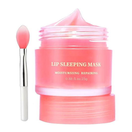 Moisturizing Lip Mask, Hydrating & Prevention Dry and Cracked Lip Scrubs Exfoliator, Lip Exfoliating Sleeping Lip Mask Long Lasting Nourishing Lip Balm-Velvo Beauty