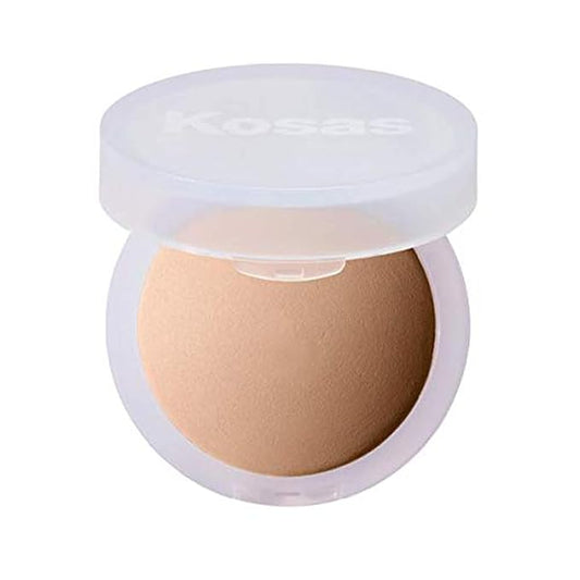 Kosas Cloud Set Face Setting Powder | Smoothing Shine Control, Soft, Sheer Setting Translucent Makeup Finish, Portable & Long-Lasting (Sheer Medium Tan)-Velvo Beauty