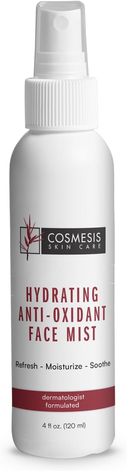 Cosmesis Hydrating Anti-Oxidant Face Mist - Refresh, Moisturize & Soothe Dry Skin, Tea Blend & Vitamins A/D - 4 fl oz-Velvo Beauty