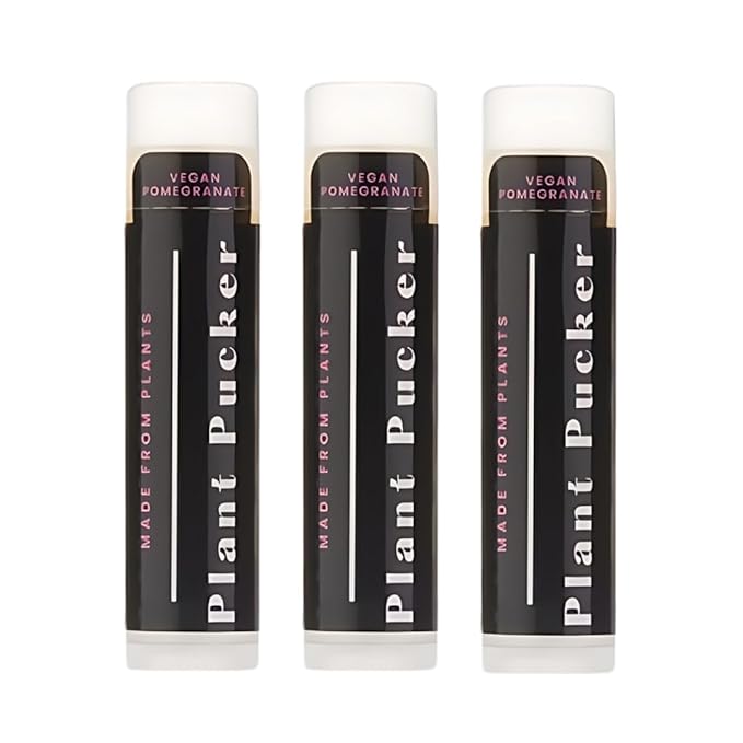 Vegan Lip Balm (3-Pack) (Pomegranate)-Velvo Beauty