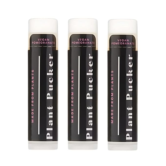 Vegan Lip Balm (3-Pack) (Pomegranate)-Velvo Beauty