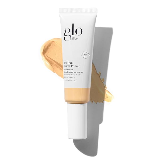 Glo Skin Beauty Oil-Free Tinted Primer SPF 30, (Light Medium), 1.7 oz - Mineral Makeup for Face, 4-in-1 Foundation Primer, Sheer Coverage, Skincare & Sunscreen With Broad Spectrum UVA/UVB Protection-Velvo Beauty