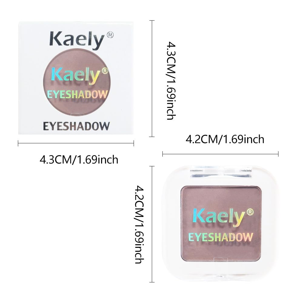 Matte Single Eye Shadow Palette Makeup, Matte Mauve Taupe Monochrome Eyeshadow For Old Women, Mini Single Pressed Pigmented Waterproof Sombras Para Ojos,Vegan, Talc, Paraben&Cruelty Free, 05-Velvo Beauty