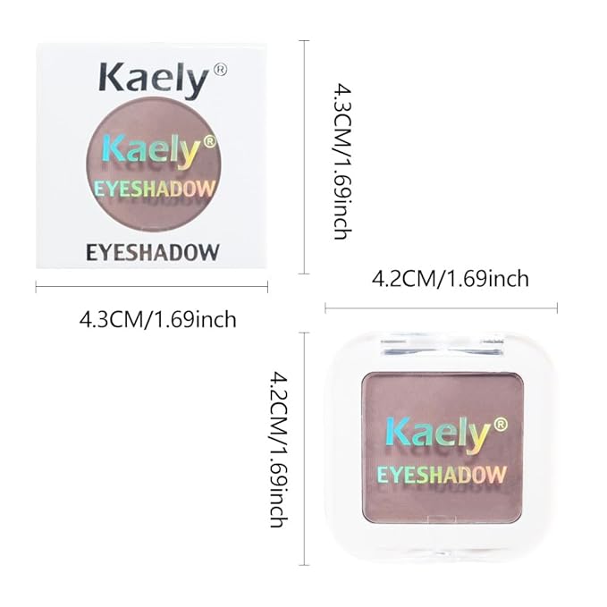 evpct Mauve Taupe Matte Single Eye Shadow Palette Makeup for Older Women, Plum Lavender Purple Natural Cream Eyeshadow Palette for Green Eyes, High Pigment Mini Monochrome Eyeshadow Sombra Para Ojos-Velvo Beauty