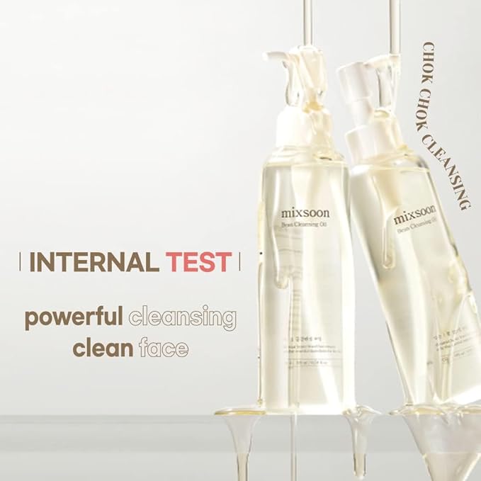 mixsoon Bean Cleansing Oil 6.59 fl oz / 195ml Lightweight Oil Cleanser Make up Remover for daily skin care routine Korean Glass Skin Care-Velvo Beauty