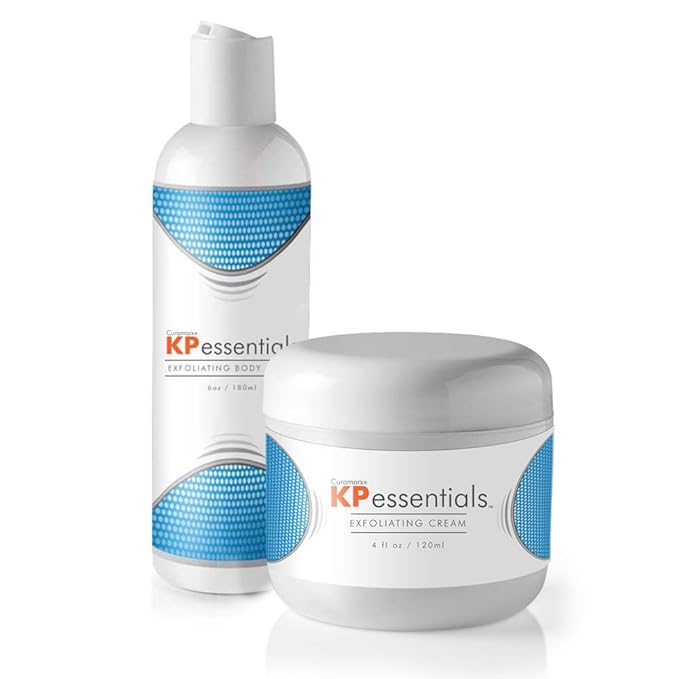 KP Essentials - Keratosis Pilaris Body Scrub and Exfoliator Cream Set - 10oz Exfoliating Set-Velvo Beauty