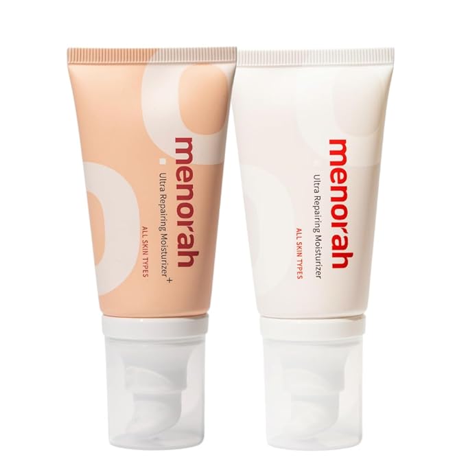 menorah skincare - Ultra Repairing Moisturizer Set, Rich+Lightweight Texture, for Face, Hands, Heels, Elbows Healing, Fast Absorbing Hydration, Relieve itchiness, Meadowfoam Seed Oil, Vitamin E, B3-Velvo Beauty