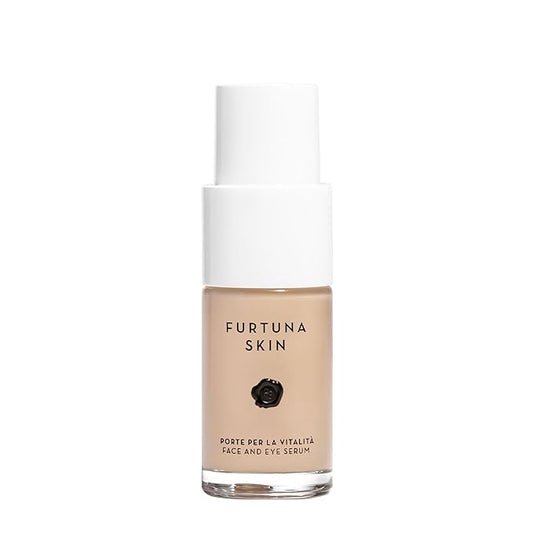 Face & Eye Serum - Dual-Use Formula to Lift, Reduce Puffiness and Even Tone, Wild-Foraged Botanicals, Vegan, Dermatologist Tested, EWG Verified, 15ml-Velvo Beauty