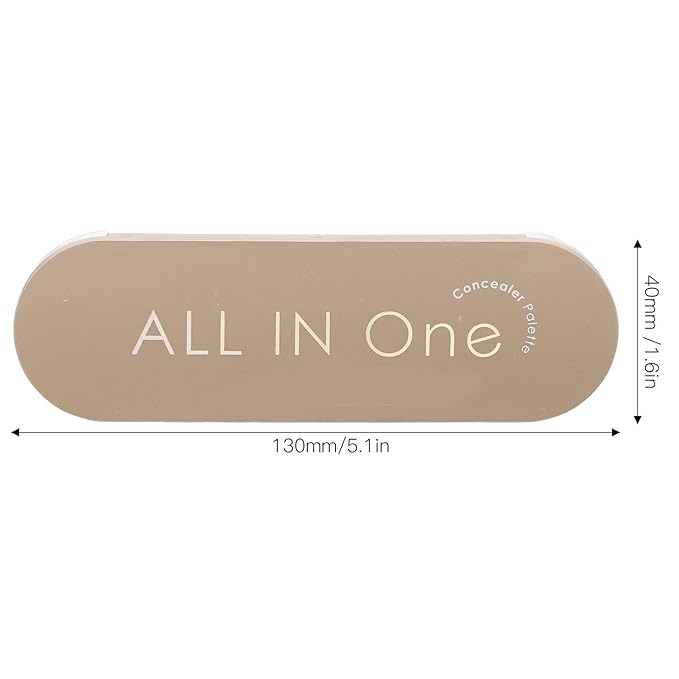 Waterproof Concealer Palette, High Coverage, Professional Long Lasting Multipurpose Bronzer Palette with 5 Colors-Velvo Beauty