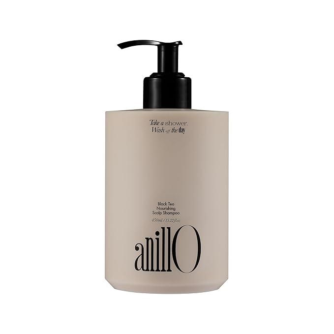 Vegan Nourishing Scalp Shampoo with Black Tea, Hyaluronic & Amino Acids to Strengthen Scalp Barrier, Creamy Woody Scent, Paraben, Sulfate & Silicone Free 450ml / 15.22 fl. Oz-Velvo Beauty