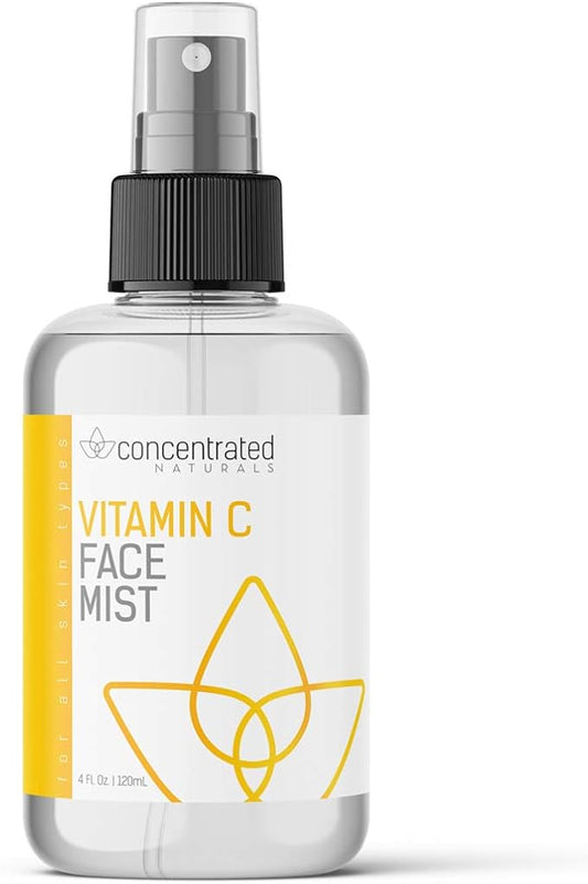 Vitamin C Glow Hydrating Anti-Aging Face Mist w/Actives | Vita C, Niacinamide, Collagen, Peptides and Retinol | Refreshes & Brightens Complexion | 4 fl oz, 120 ml-Velvo Beauty