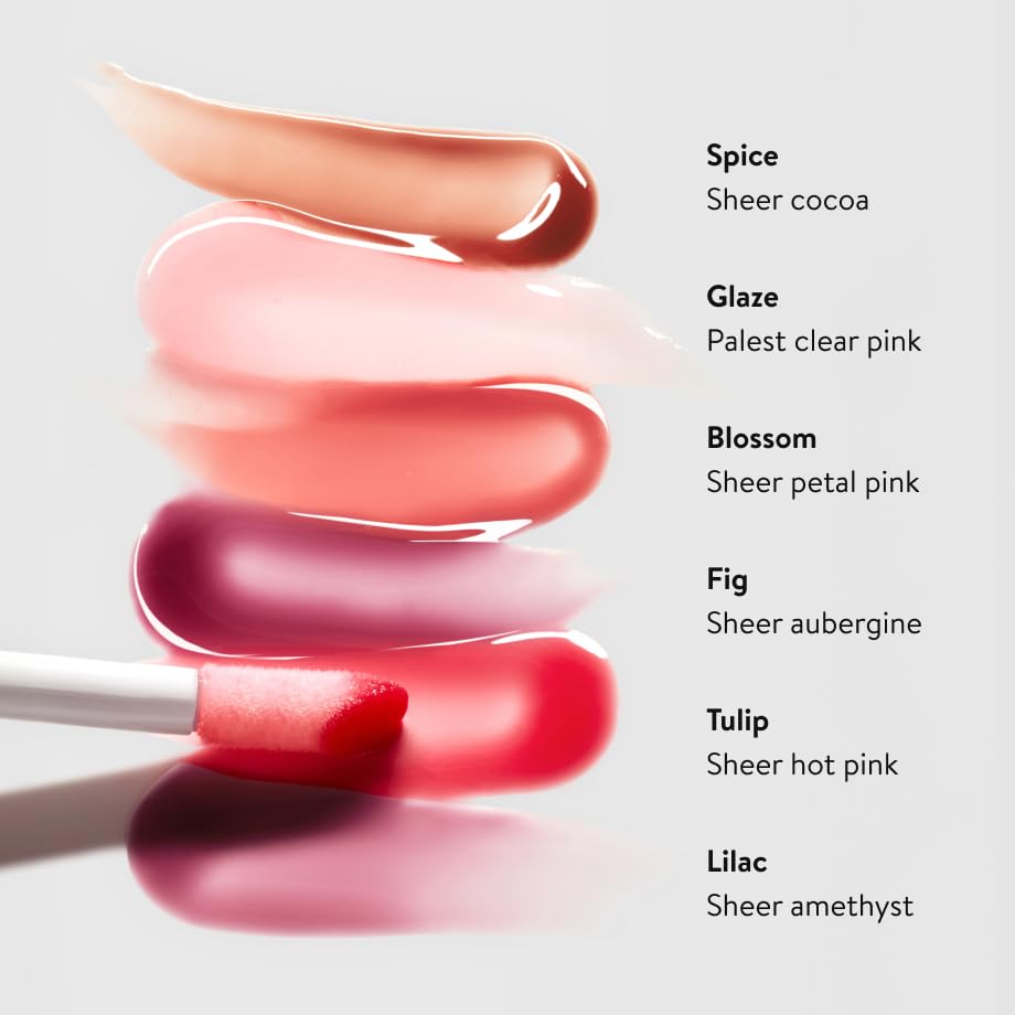 goop Beauty Hydra-Barrier Gel Gloss | Hydrating Lip Gloss to Moisturize & Plump Lips | Hyaluronic Acid & Vitamin E | Lilac - Sheer Amethyst | 0.13 oz-Velvo Beauty