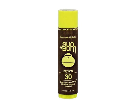 Sun Bum SPF 30 Sunscreen Lip Balm | Vegan and Cruelty Free Broad Spectrum UVA/UVB Lip Care with Aloe and Vitamin E for Moisturized Lips | Key Lime Flavor |.15 oz-Velvo Beauty