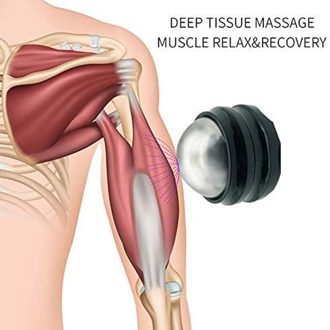 Cold Massage Roller Ball - Gifts for Men Women Teens Boys，Stays Cold for 6 Hours, Home Office Travel Essentials,Sports Fitness Relaxations Gift,Rapidly Relieve Muscle Pain and Tension-Velvo Beauty