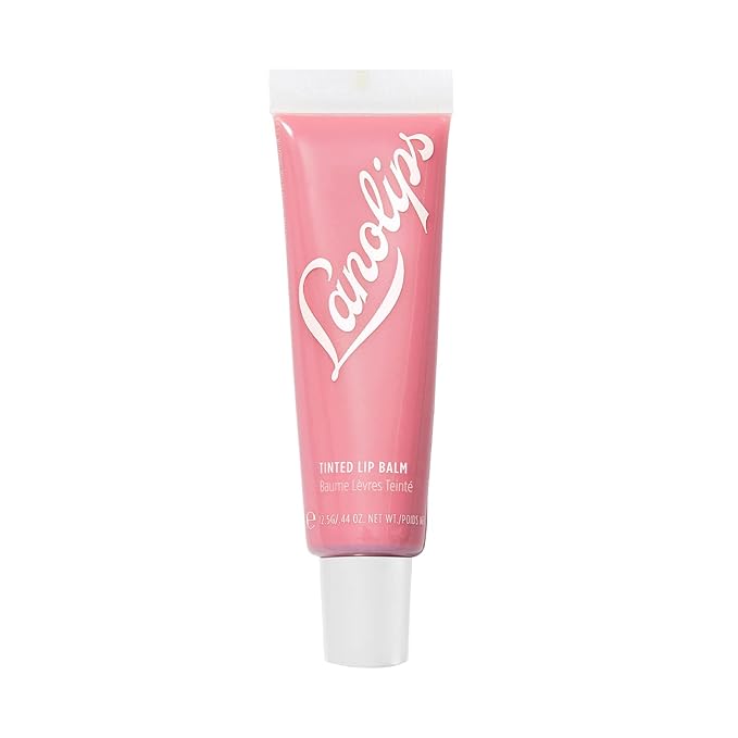 Lanolips Tinted Balm, Rose - Moisturizing Lip Tint with Lanolin and Gloss for Shiny, Hydrated Lips - Hydrating Lip Balm for Dry Lips (12.5g / 0.44oz)-Velvo Beauty