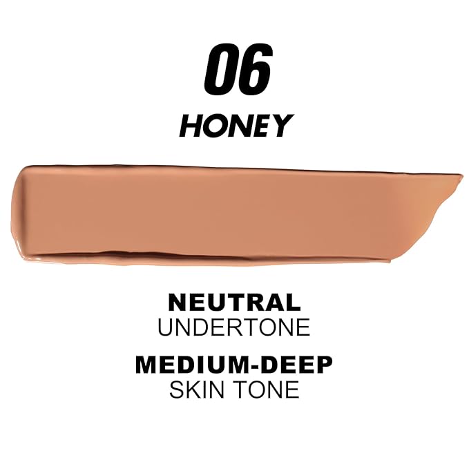 FOCALLURE 2 Pcs Liquid Foundation, Skin Evolution Foundation + Concealer, Full Coverage Foundation Makeup, Durable, Waterproof, Oil-Control, Hides Wrinkles & Lines, Honey-Velvo Beauty