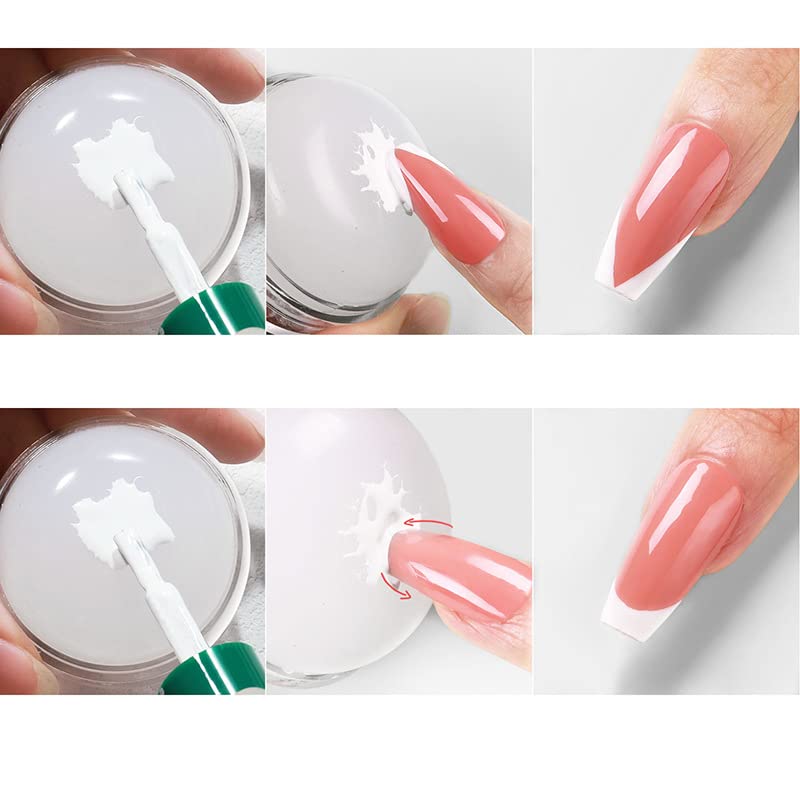 Nail Art Stamper Clear Silicone Stamping Jelly with Scraper - Transparent Nail Decor Tool for DIY Manicure-Velvo Beauty