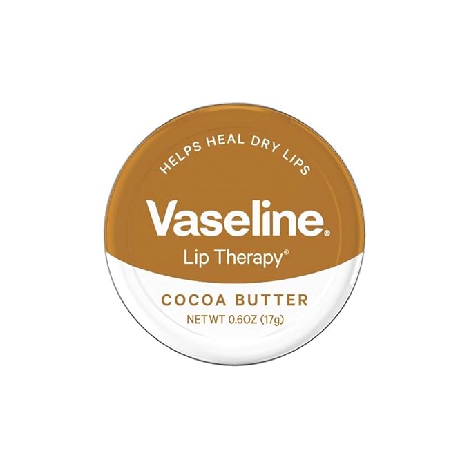 Vaseline Lip Therapy Cocoa Butter Lip Balm Tin, 0.6 Ounce - 12 per case.-Velvo Beauty