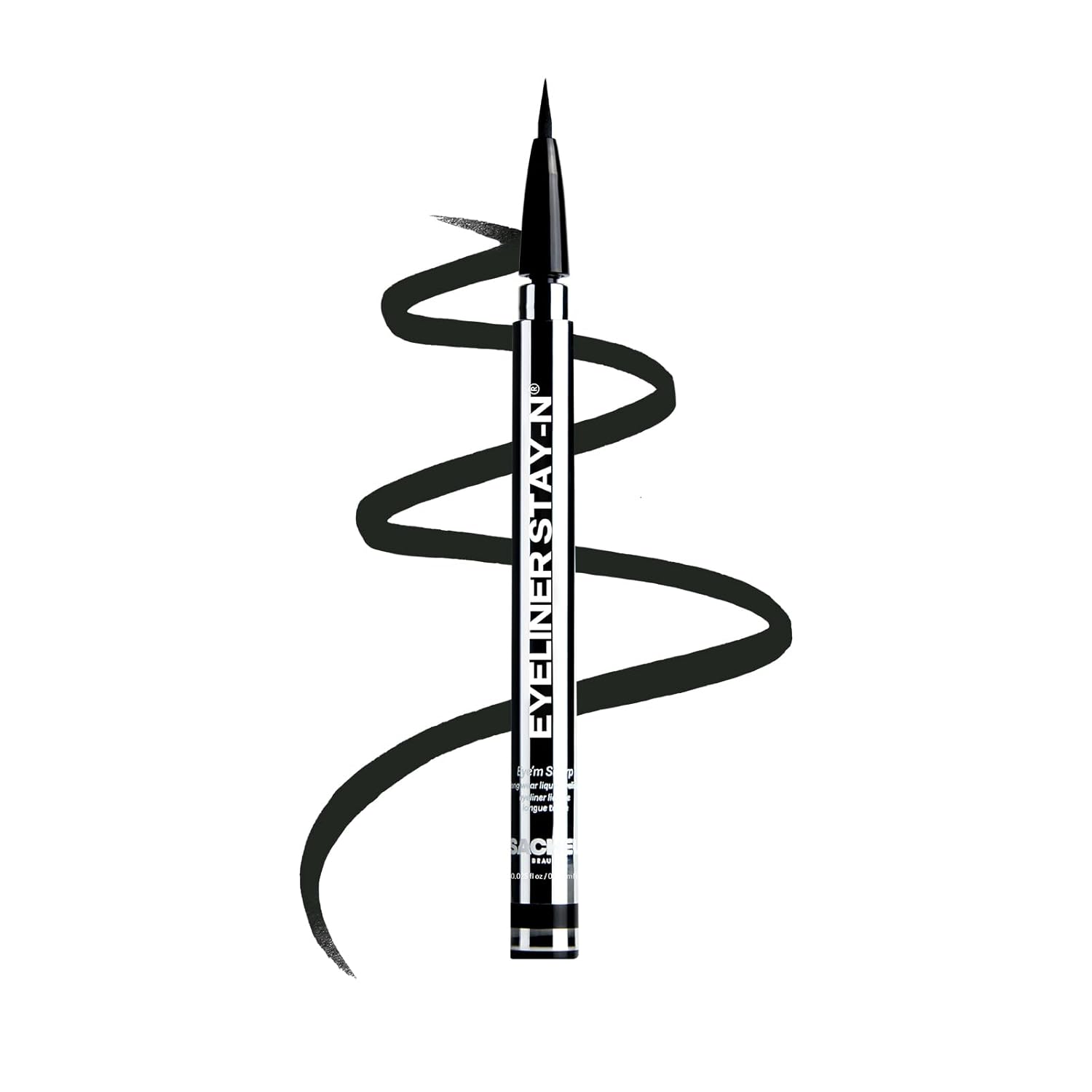 Sacheu Liquid Eyeliner STAY-N Long Wear Waterproof Eyeliner Pen with Ultra-Precise 360° Flexible Tip — Smudge-Proof Vegan & Cruelty-Free Eye Makeup, Eye’m Sharp-Velvo Beauty