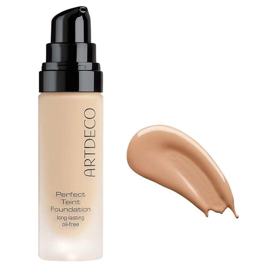 ARTDECO Perfect Teint Foundation - Olive Beige N°56 - Lightweight Liquid Formula - Medium to Full Coverage - Without Mask-Like Effect - Conceals Imperfections - Vegan Makeup - Hyaluron - 0.67 Fl Oz-Velvo Beauty
